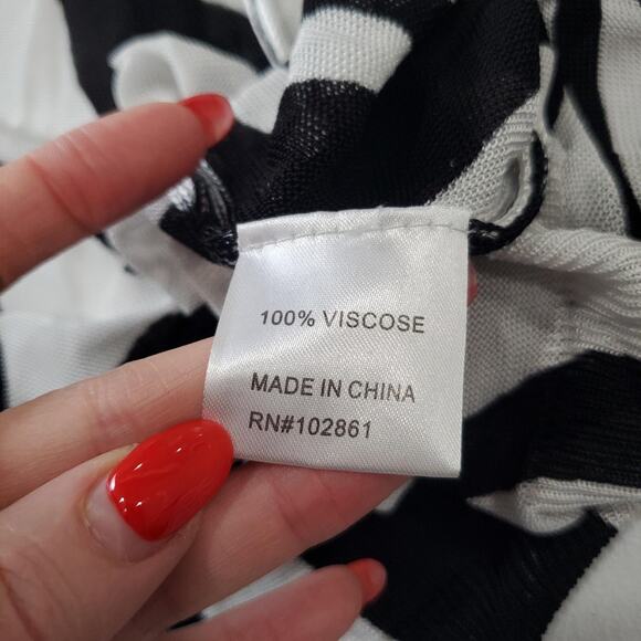 Paris Hues 3-Way Hand Painted Vest Womens Small Zebra Print Floral Lightweight - Picture 7 of 9